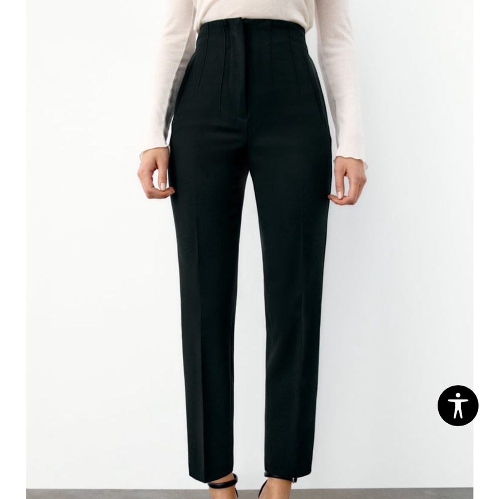 Black zara trousers